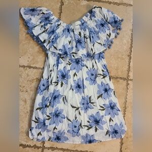 Floral Blue/White Summer Dress